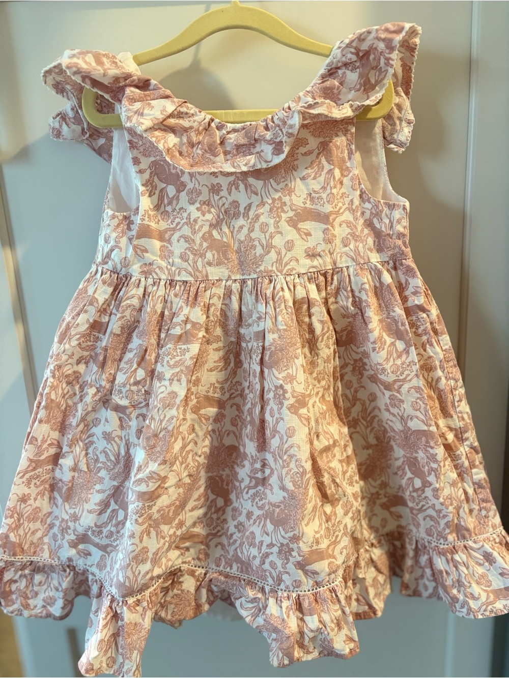 Haute Hippie Pink Floral Ruffle Dress